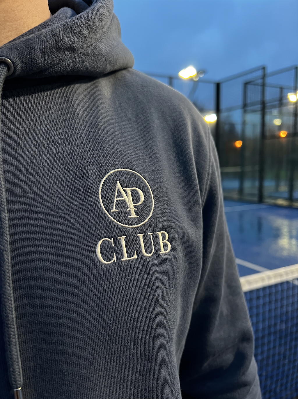 AP CLUB VÍBORA padel hoodie in India Ink Grey
