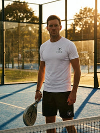 AP Club Full Court Kit — Play Tee White and Court Shorts outfit on court
