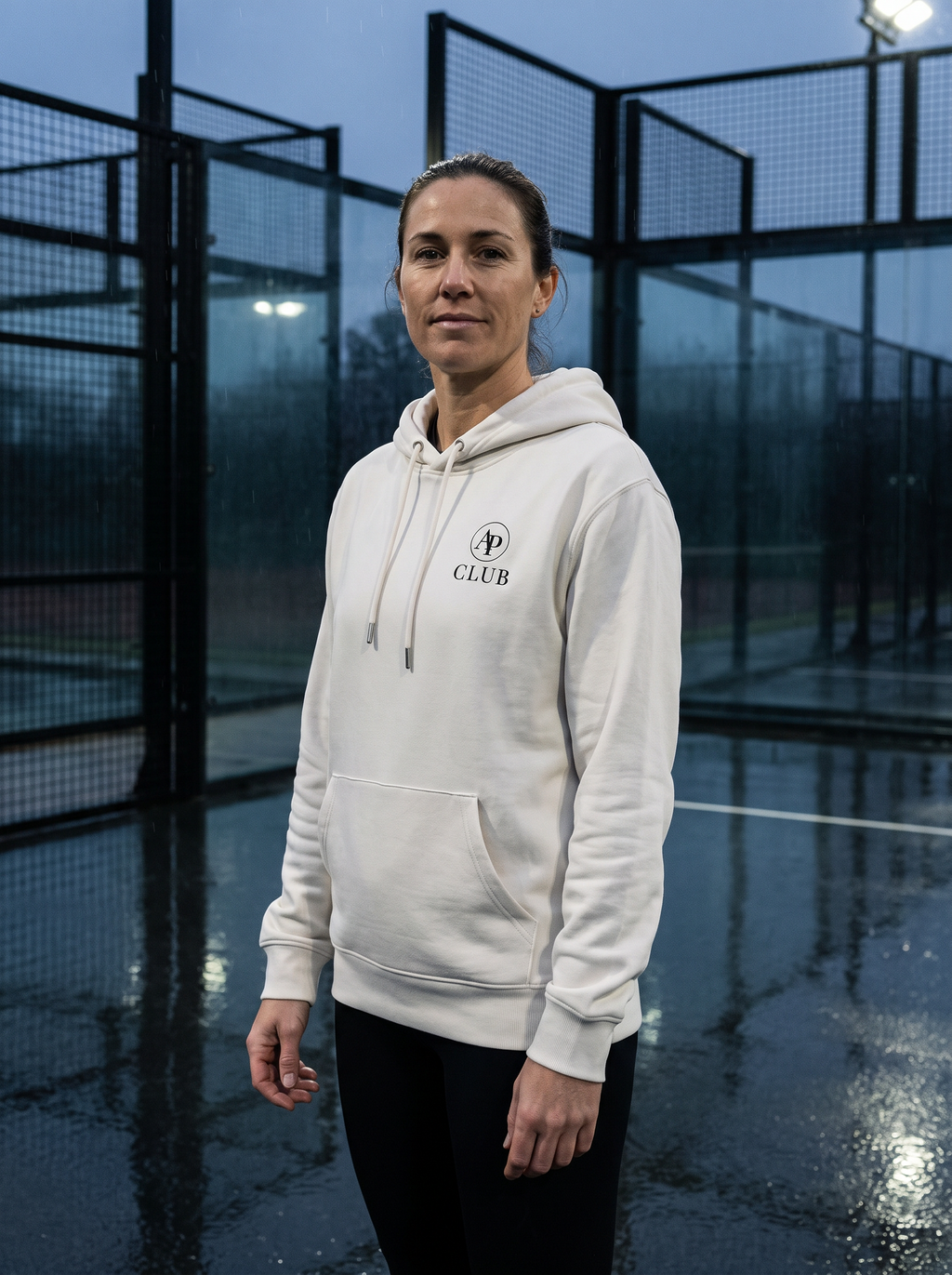AP CLUB CHIQUITA padel hoodie in Off White