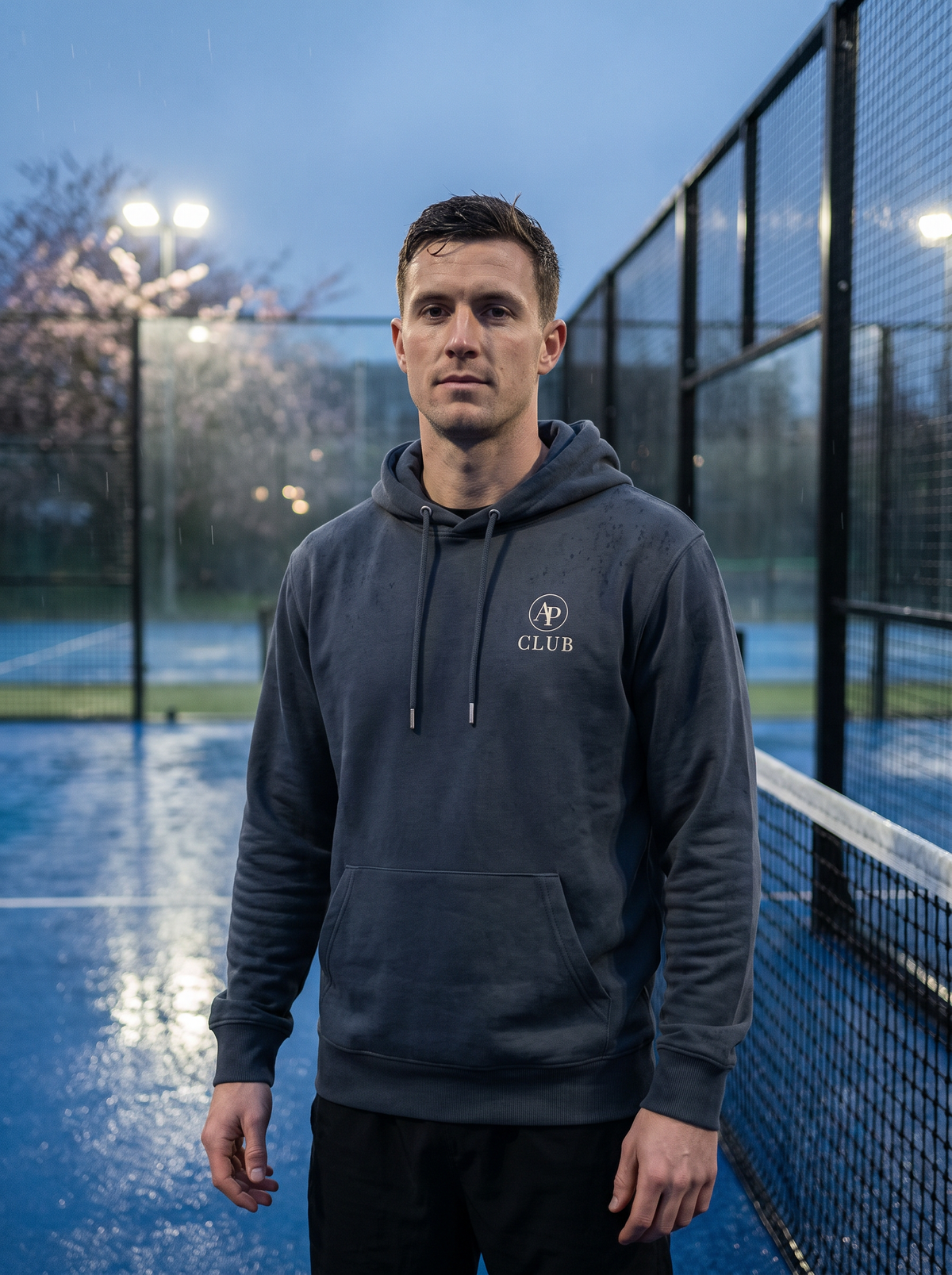 AP CLUB VÍBORA padel hoodie in India Ink Grey