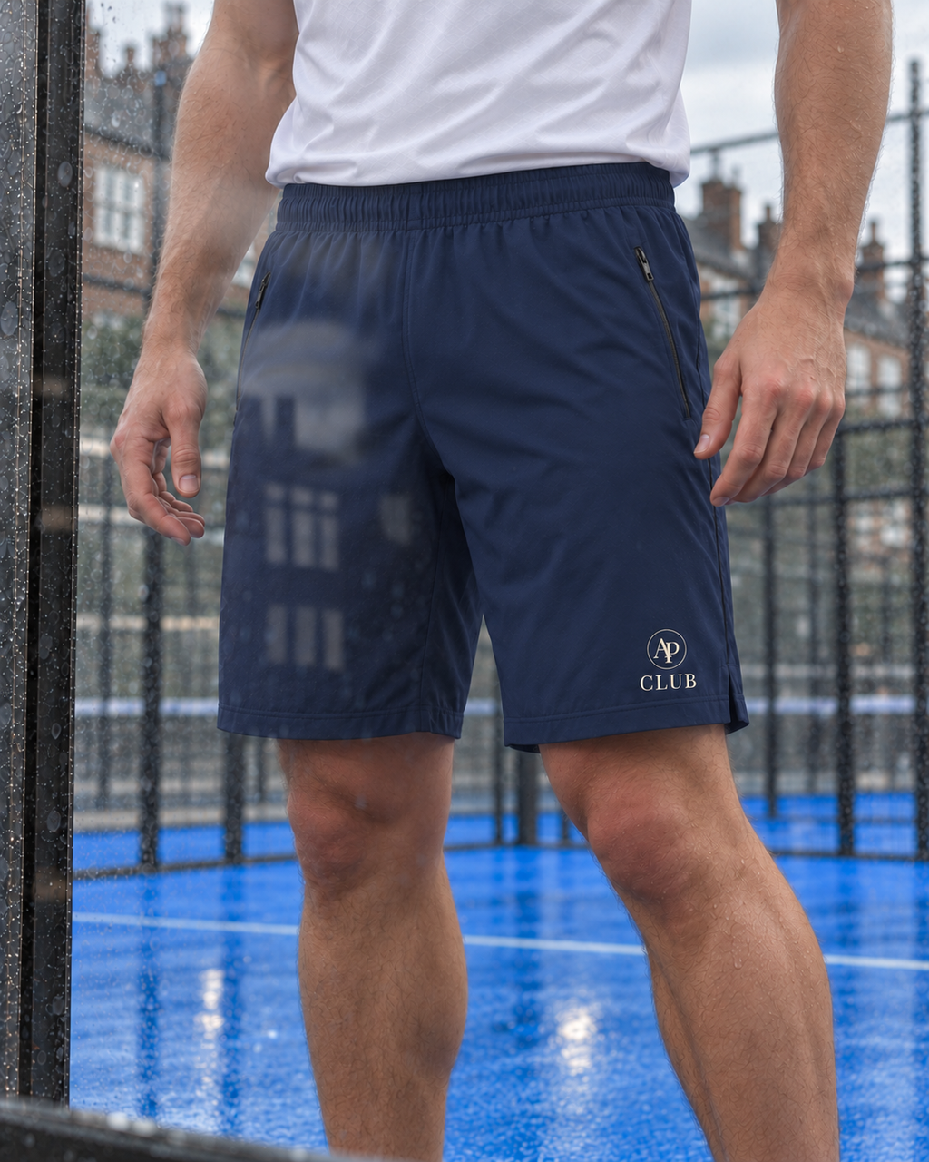 Men's AP Club Court Shorts for padel with adjustable drawstring waist