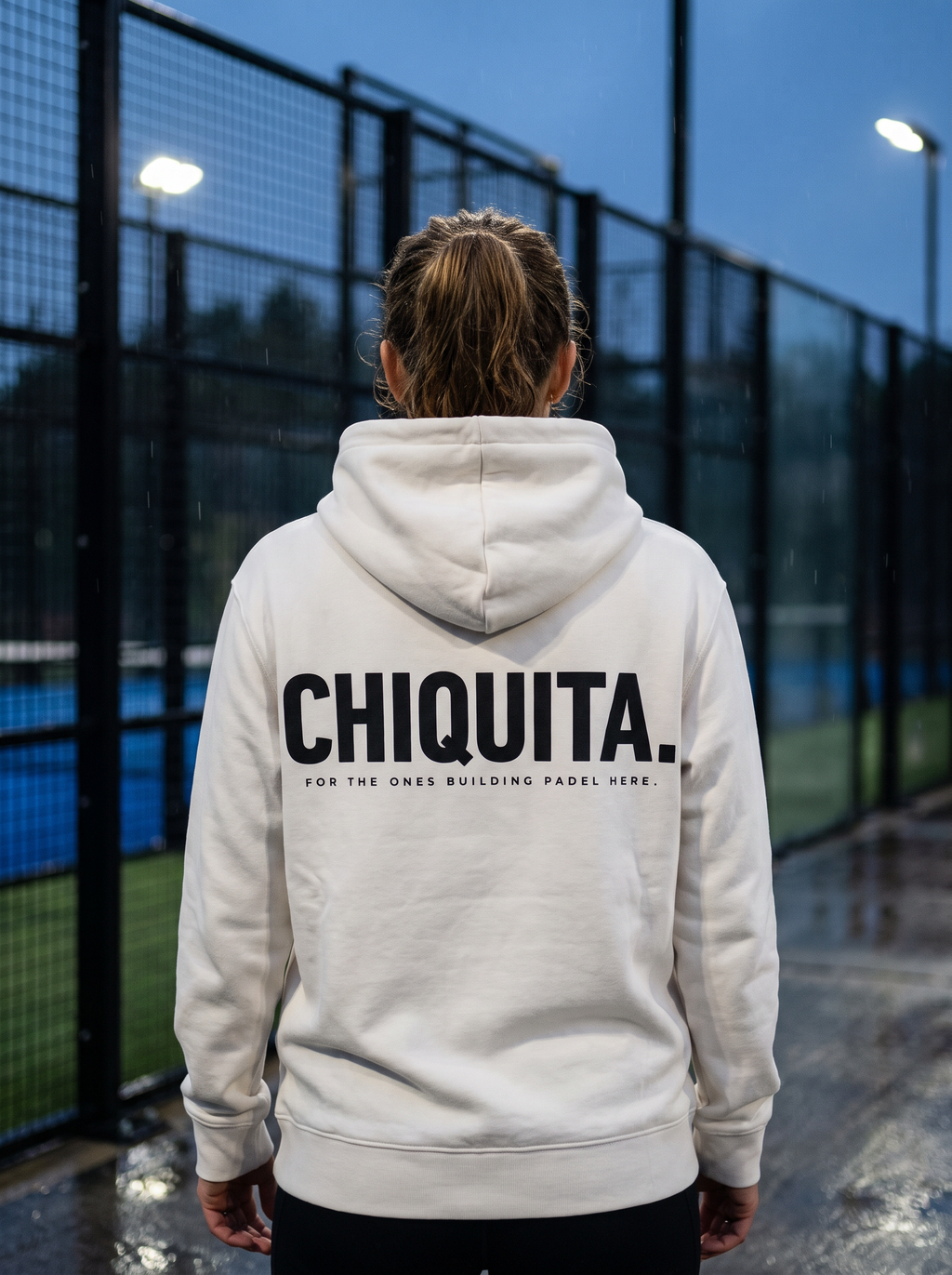 AP CLUB CHIQUITA padel hoodie in Off White