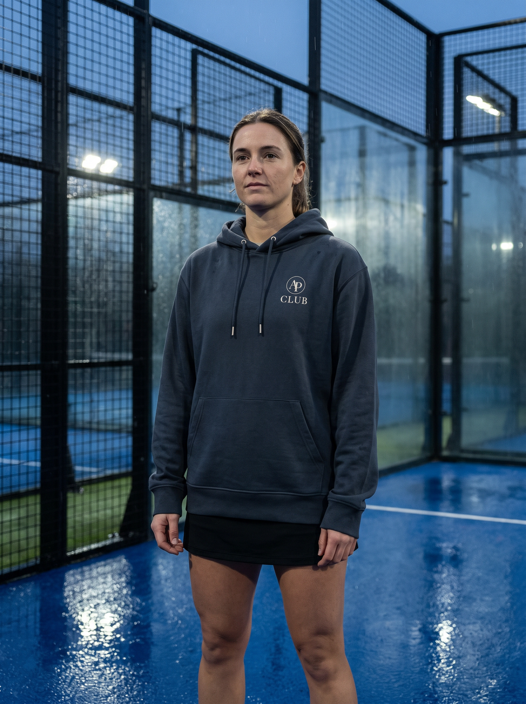 AP CLUB VÍBORA padel hoodie in India Ink Grey