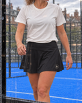 AP Club women's padel skort with built-in shorts and side pockets