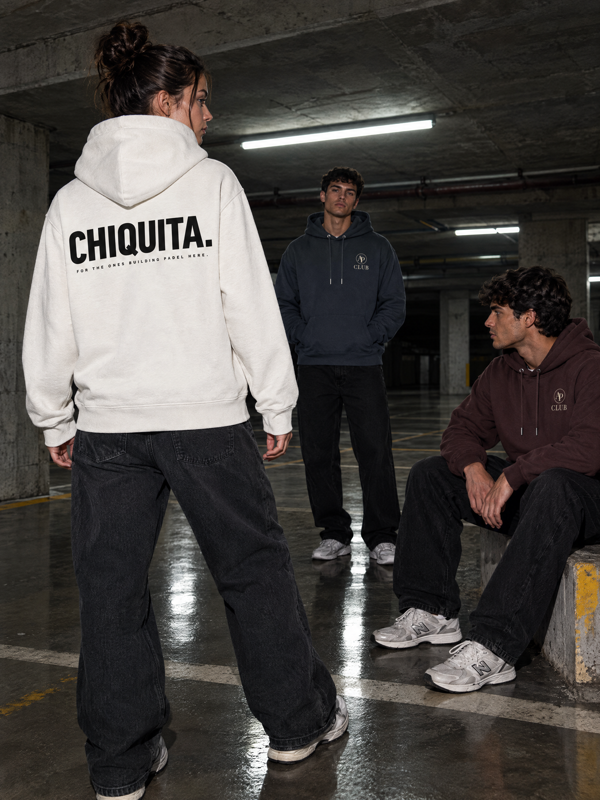 AP CLUB CHIQUITA padel hoodie in Off White
